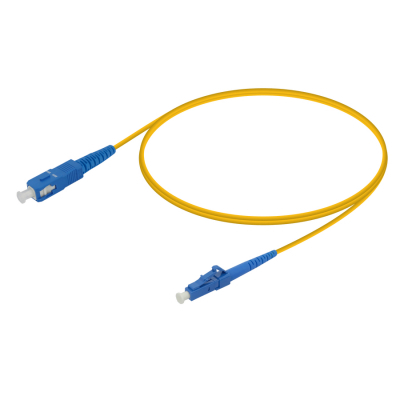 Оптичний патчкорд SC/UPC-LC/UPC SingleMode, Simplex, 9/125, 2m Fibertool (F-00357)