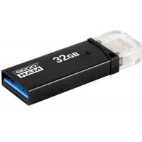 USB флеш накопичувач Goodram 32GB OTN3 (Twin) Black OTG USB 3.0 (OTN3-0320K0R11)