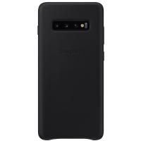Чохол до мобільного телефона Samsung Galaxy S10+ (G975) Leather Cover Black (EF-VG975LBEGRU)
