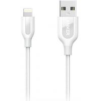 Дата кабель USB 2.0 AM to Lightning 1.8m V3 Powerline+ White Anker (A8122H21/A8122G21)