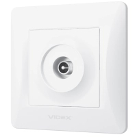 TV socket Videx BINERA TV single television white (VF-BNSK1TVME-W)