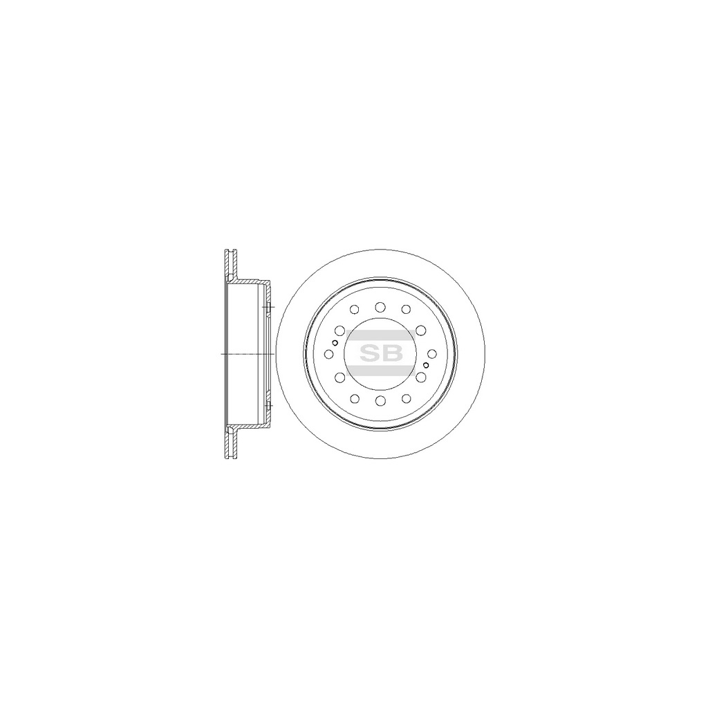 Гальмівний диск HI-Q SD4027