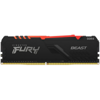 Модуль пам'яті для комп'ютера DDR4 16GB 3000 MHz FURY Beast RGB Kingston Fury (ex.HyperX) (KF430C16BBA/16)