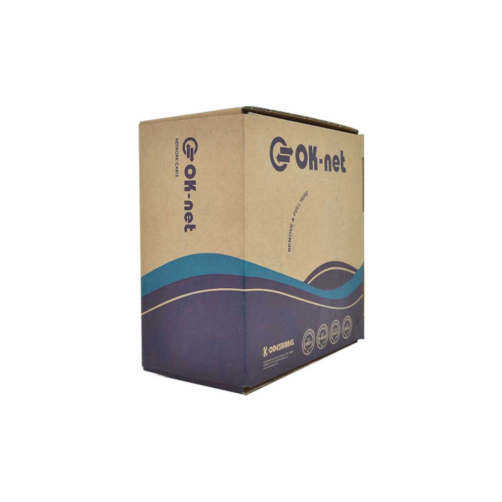Кабель мережевий OK-Net UTP cat.5e 305м зовнішній (U/UTP-cat.5Е) (КПП-ВП (250) 4*2*0,57)