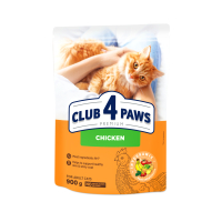 Dry food for cats Club 4 Paws Premium. Chicken flavored 900 g (4820083909139)