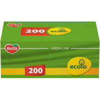 Cosmetic napkins Ruta Ecolo White 2 layers 200 pcs. (4820023748576)