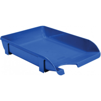 Paper tray Economix horizontal plastic, blue opaque (E31801-22)