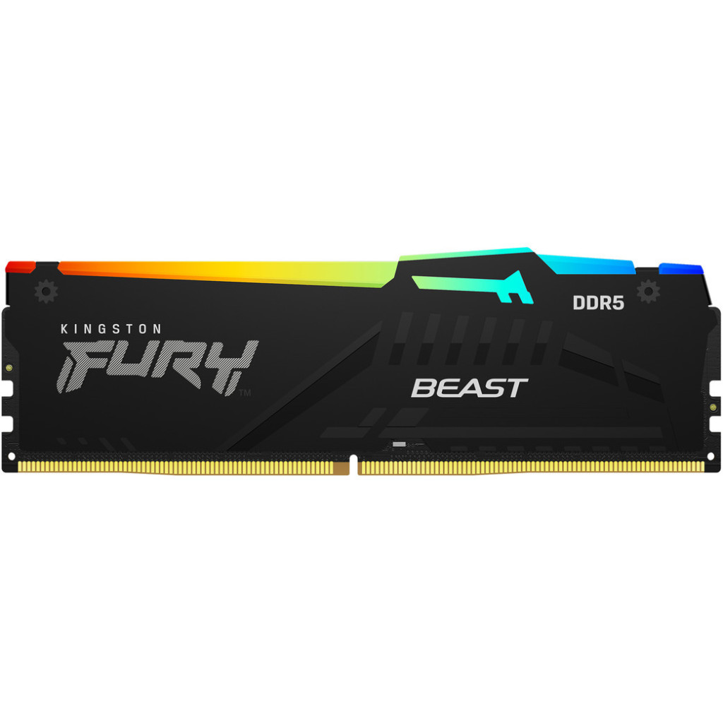 Модуль пам'яті для комп'ютера DDR5 32GB 5200 MHz Beast RGB EXPO Kingston Fury (ex.HyperX) (KF552C36BBEA-32)