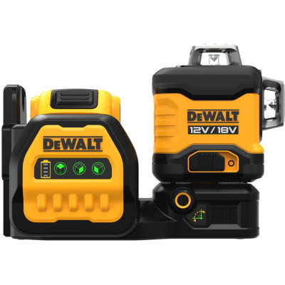 Лазерний нівелір DeWALT лінійний 10.8/12/18В XR Li-Ion, зелений промінь, 1x2Ah 18V, TSTAK (DCE089D1G18)