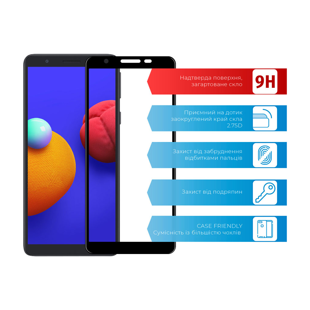 Скло захисне ACCLAB Full Glue Samsung A01 Core/M01 Core (1283126508714)