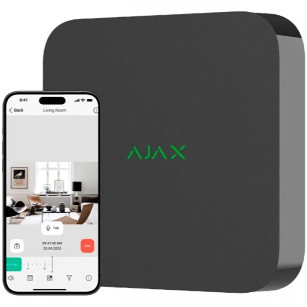 Реєстратор для відеоспостереження Ajax NVR_8 black