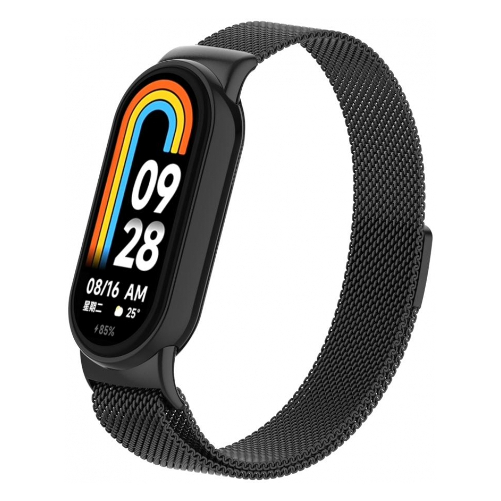 Ремінець до фітнес браслета Armorstandart Milanese Magnetic Band для Xiaomi Mi Band 8 Black (ARM69916)