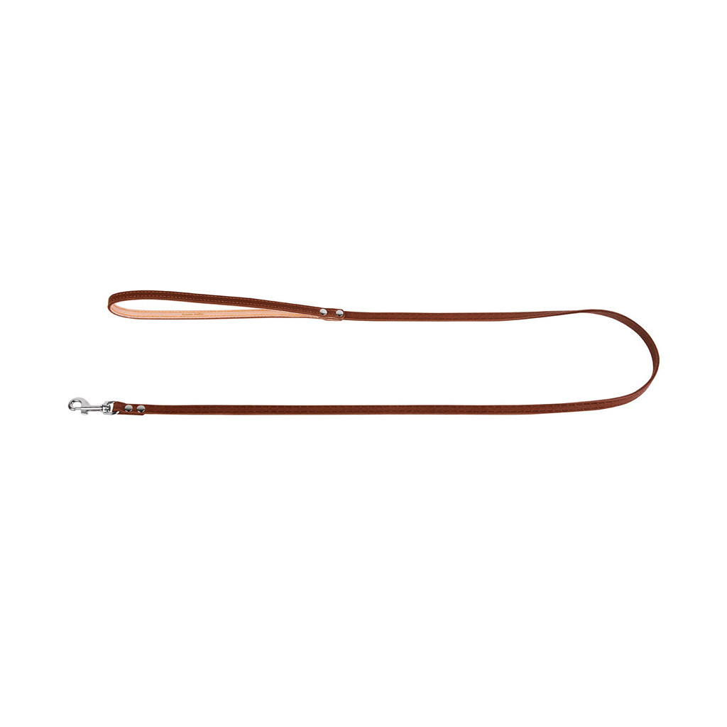 Повідець для собак Collar одинарний непрошитий Ш 16 мм Д 122 см коричневий (04566)