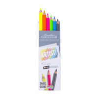 Colored pencils Cretacolor MEGA Artist Studio Line 5 pcs neon + 1 graphite MEGA HB (9014400277109)