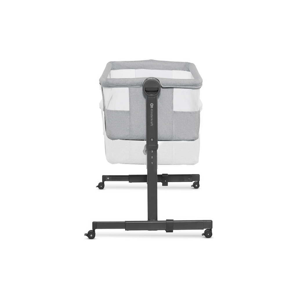 Ліжечко Kinderkraft Приставне ліжечко-люлька Neste Up 2 Light Grey (5902533924523)