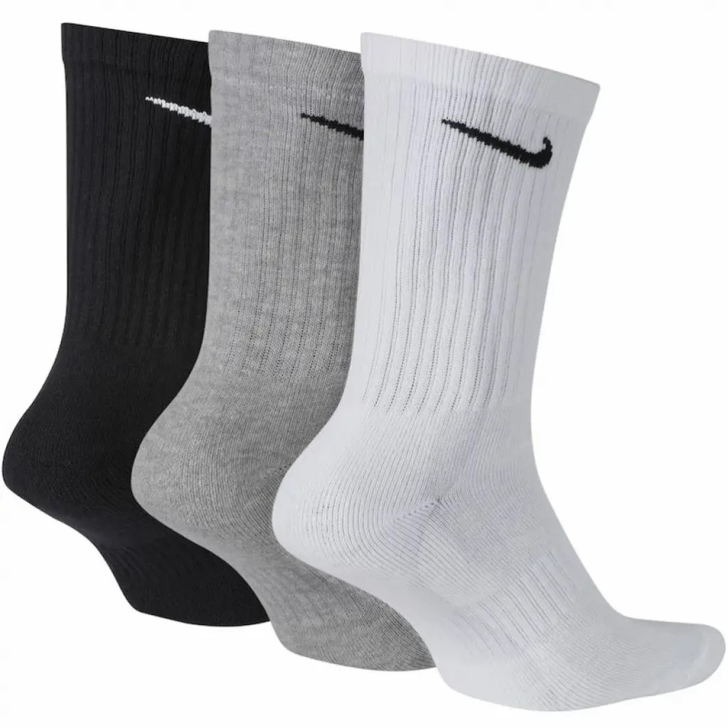 Шкарпетки Nike U NK EVERYDAY CUSH CREW 3PR SX7664-964 42-46 3 пари Білий/Чорний/Сірий (194955549148)