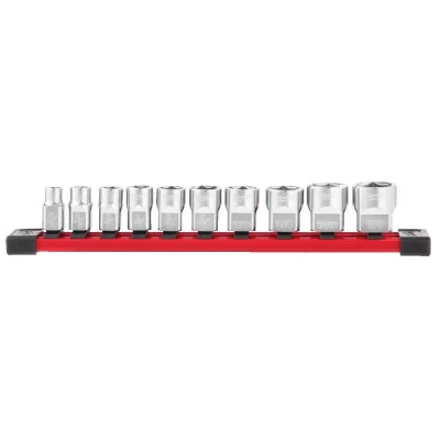 Набір торцевих головок Milwaukee 3/8'' - 10 шт., з посадкою (4932492508)