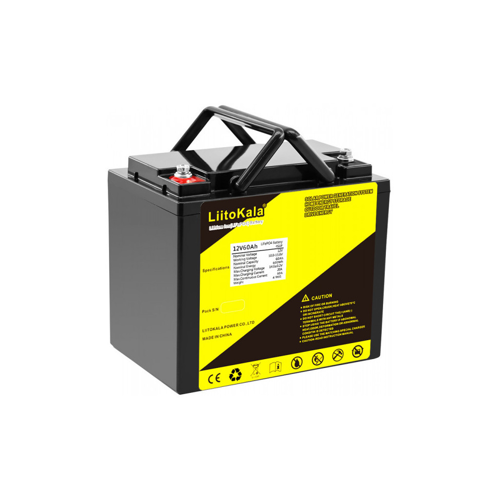 Батарея LiFePo4 Liitokala LiFePO4 12V-60Ah (12V 60Ah LiFePO4)