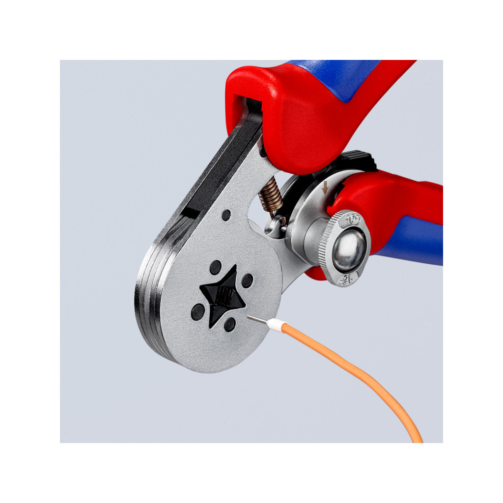 Затиск для клем KNIPEX для контактних гільз, квадратний обжим (97 55 04)