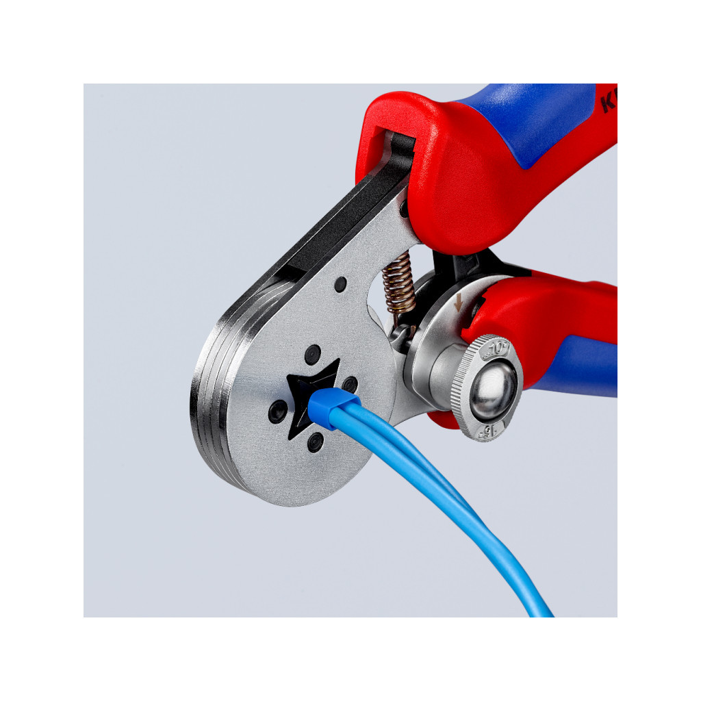 Затиск для клем KNIPEX для контактних гільз, квадратний обжим (97 55 04)