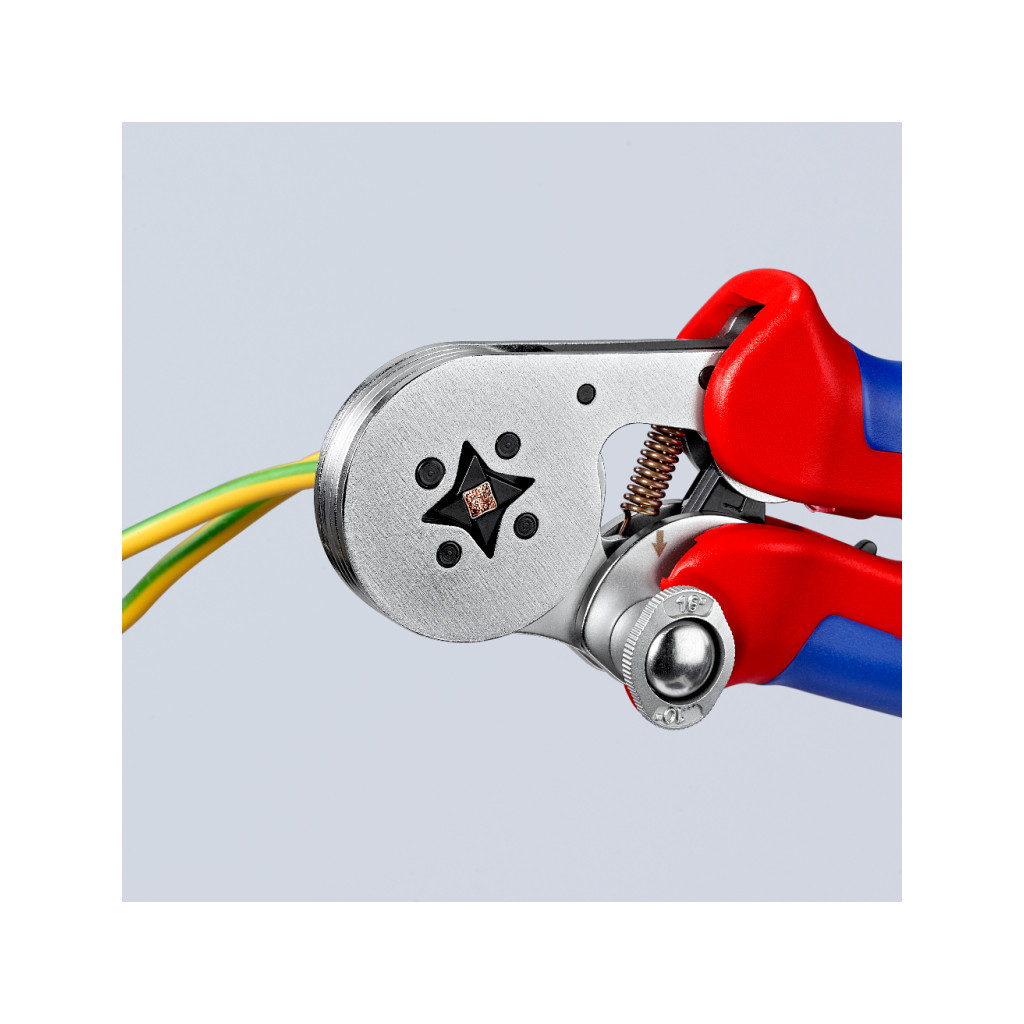 Затиск для клем KNIPEX для контактних гільз, квадратний обжим (97 55 04)