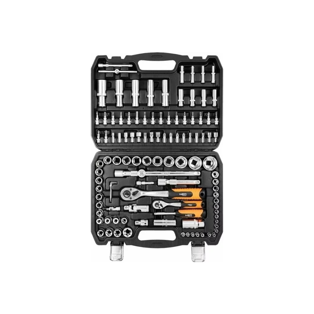 Набір інструментів Neo Tools 108шт, 1/2", 1/4", CrV, кейс (10-212) Набір інструментів Neo Tools 108шт, 1/2", 1/4", CrV, кейс (10-212)