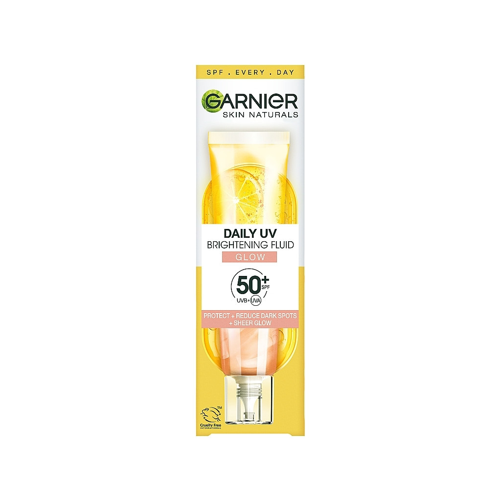 Засіб від засмаги Garnier Skin Naturals Сонцезахисний денний флюїд з Вітаміном С SPF50+ 40 мл (3600542573023)