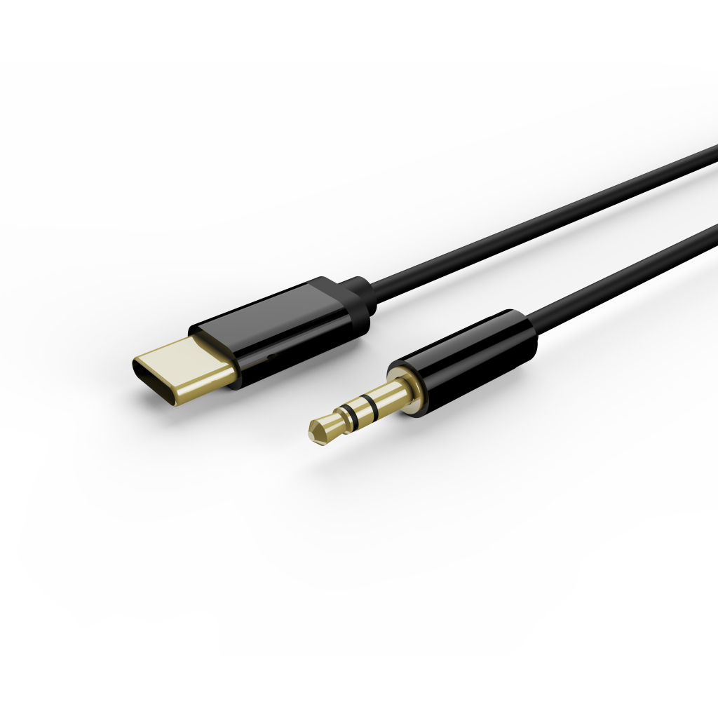 Перехідник USB-C to stereo audio 3.5mm (CDLA) 1.5m Cablexpert (CCA-CM3.5M-1.5M)