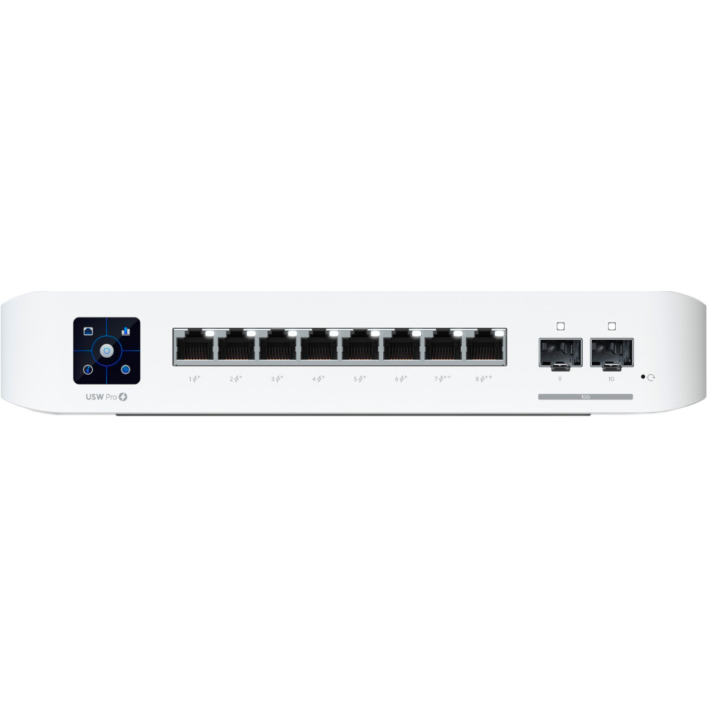 Комутатор мережевий Ubiquiti USW-PRO-8-POE Комутатор мережевий Ubiquiti USW-PRO-8-POE