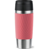 Thermal mug Tefal Travel Mug Classic Twist, 360 ml, stainless steel, coral (N2024410)