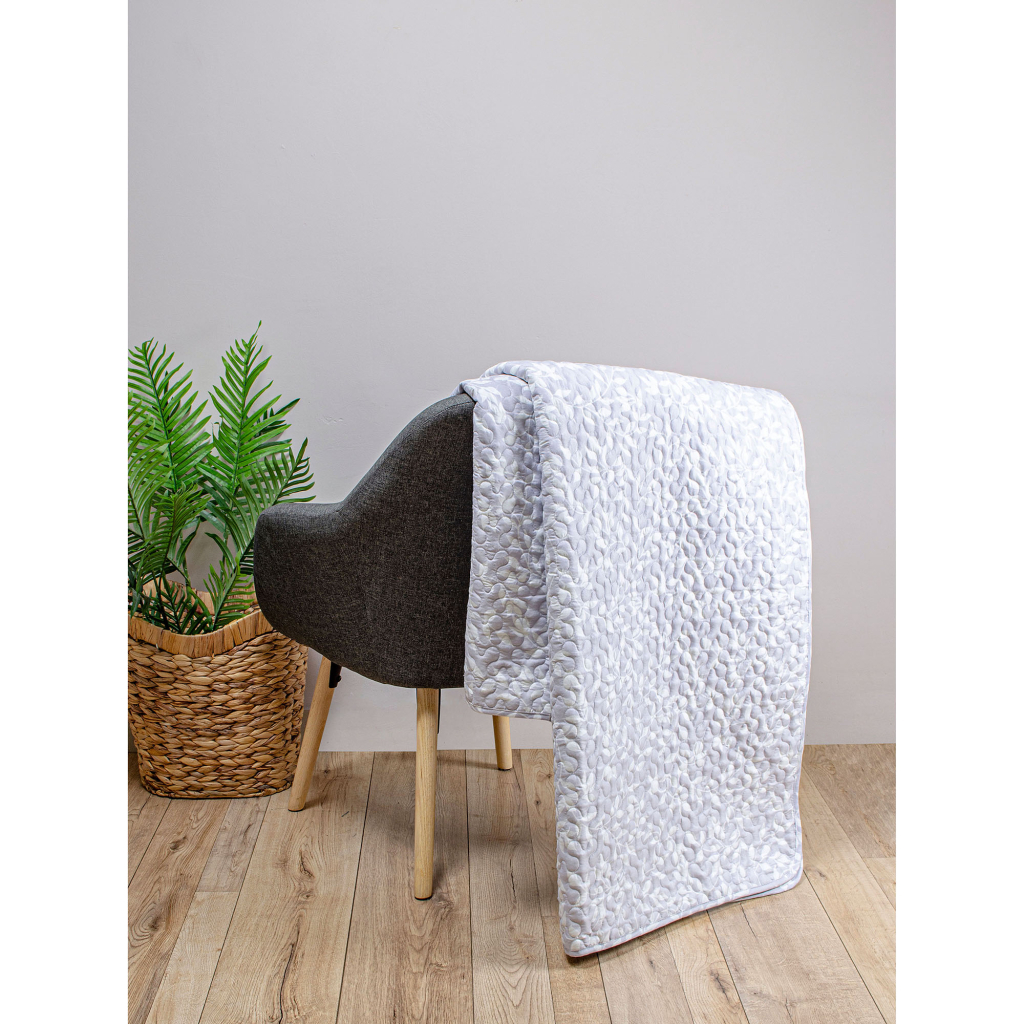 Покривало Home Line стьобане (біло-сірий) 160х210 (178340)