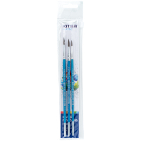 Kite Classic painting brush set of 3 brushes: pony round 2,5,6 in pencil case (K-348)