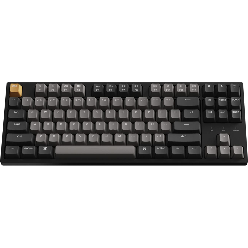 Клавіатура Keychron C1 Pro 87Key K pro Red RGB QMK/VIA Hot-swap USB UA Black (C1PM1_KEYCHRON)