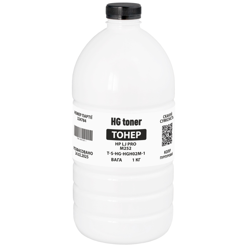 Тонер HP CLJ Pro M252 1кг, black HG (TSM-HGH02K-1)