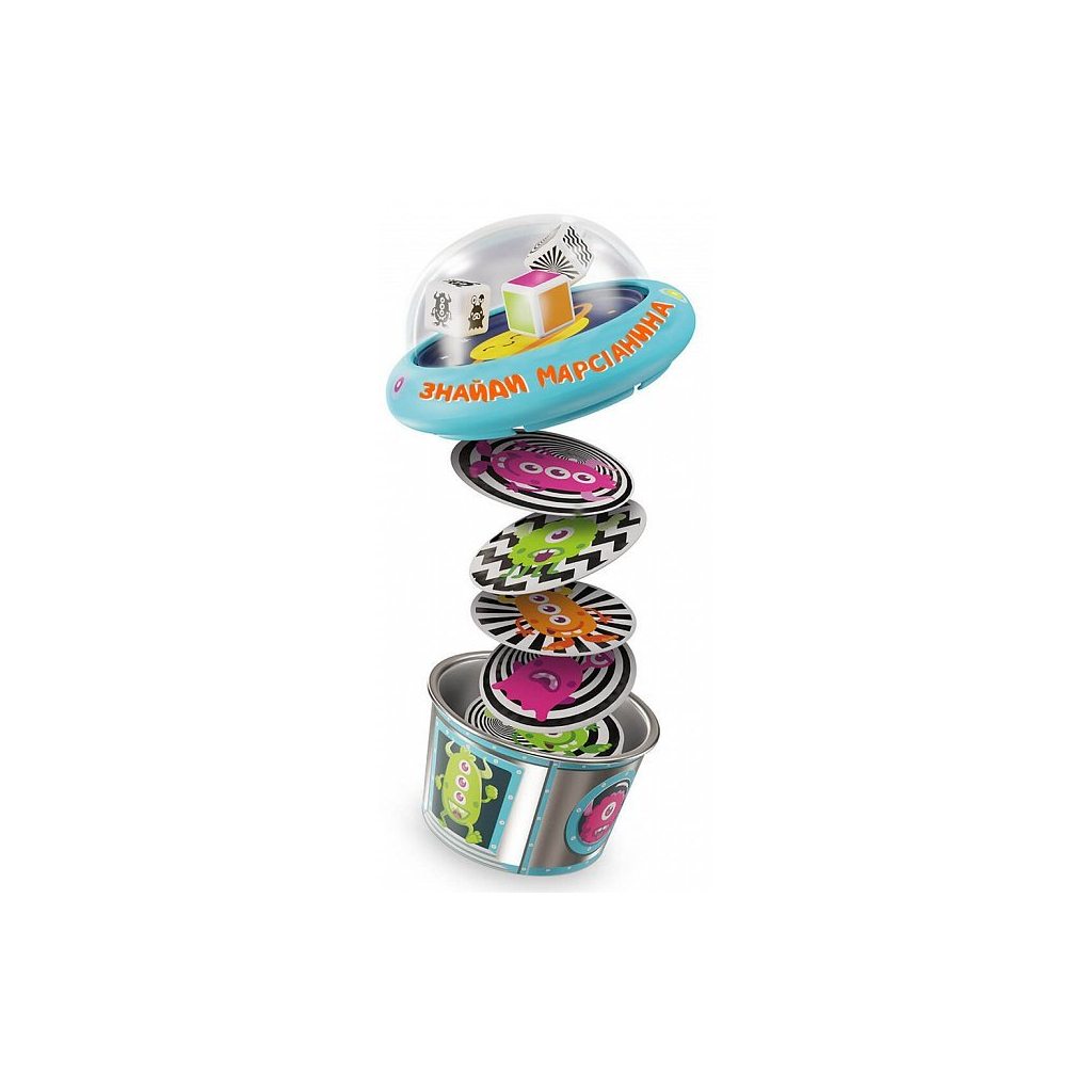 Настільна гра Fun Games Shop Pop-A-Tops: Знайди марсіанина (Pop-A-Tops: Match a Martian) (укр.) (FGS62)