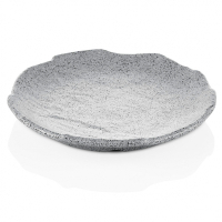 Kulsan plate melamine round gray granite d-28 cm, h-3.5 cm (43028.GG)