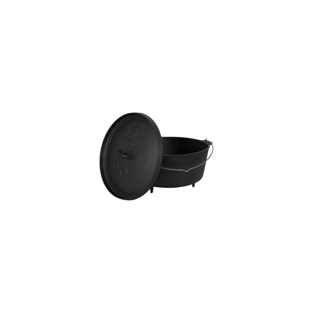 Котел туристичний Bo-Camp Dutch Oven Cast Iron 31 cm / 7.1 L Black (2122415) (DAS303291)
