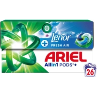 Capsules for washing Ariel Pods+ All-in-1 Touch of Lenor Touch of fresh air Lenor 26 pcs. (8700216766043)