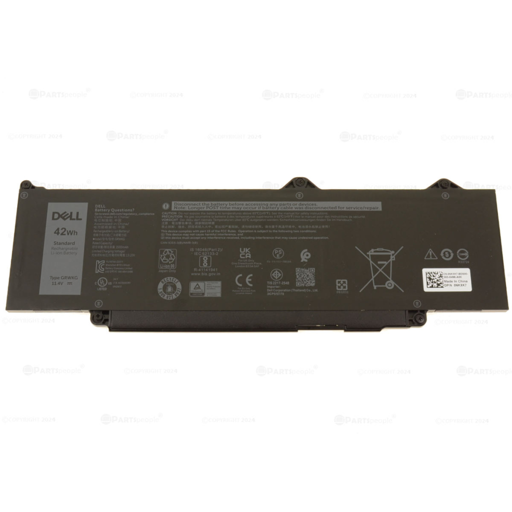 Акумулятор до ноутбука Dell Latitude 5440 GRWKG, 42Wh (3500mAh), 3cell, 11.4V, Li-ion (A71108)