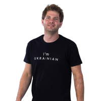 T-shirt Sol's Imperial 190 I'am Ukrainian black S (11500309/138S)