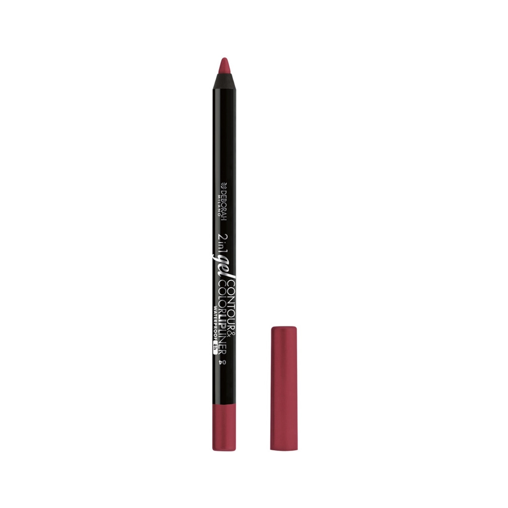 Олівець для губ Deborah 2in1 Gel Contour & Color Lipliner 04 - Plum Rose (8009518365337)