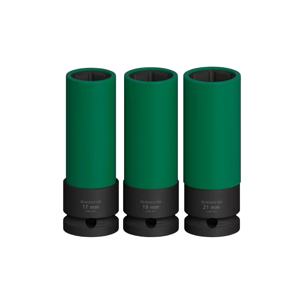 Набір головок Bosch Professional ударних торцевих Extra Deep 3шт, 1/2" 85мм (2.608.003.033)