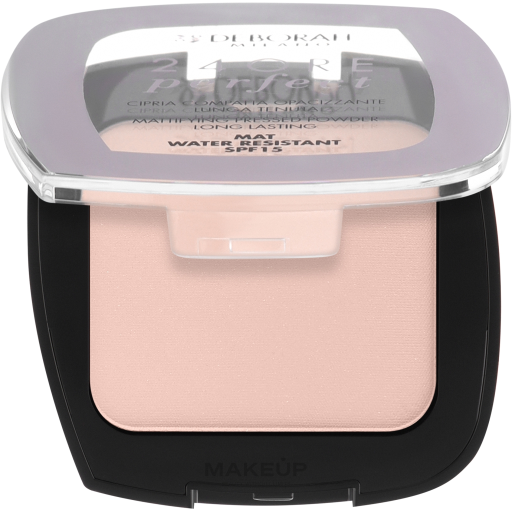 Пудра для обличчя Deborah 24Ore Perfect SPF15 02 - Light Rose (8009518328639)