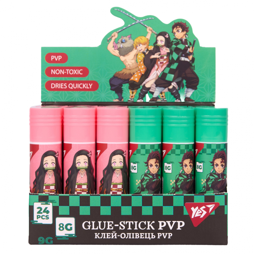 Клей Yes олівець PVP Demon Slayer 8г (320300)