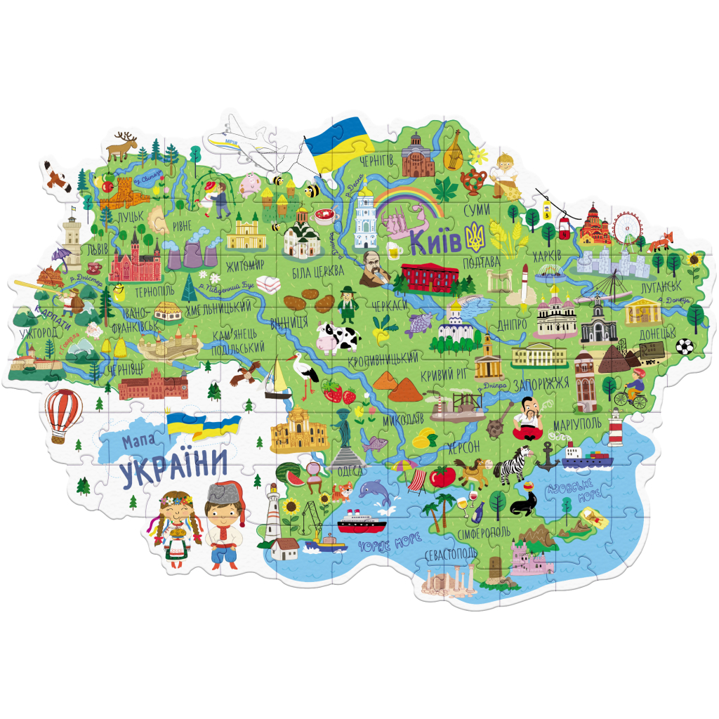 Пазл DoDo Мапа України (300267) Пазл DoDo Мапа України (300267)
