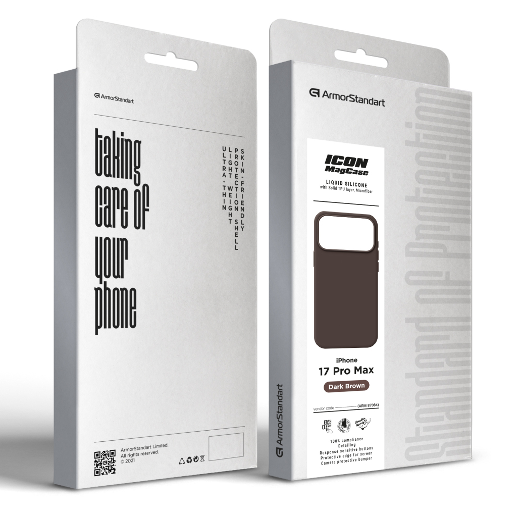 Чохол до мобільного телефона Armorstandart ICON2 MagCase Apple iPhone 17 Pro Max Dark Brown (ARM87084) Чохол до мобільного телефона Armorstandart ICON2 MagCase Apple iPhone 17 Pro Max Dark Brown (ARM87084)