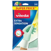 Household gloves Vileda Extra Sensation Latex For delicate work Size M (4023103073937)