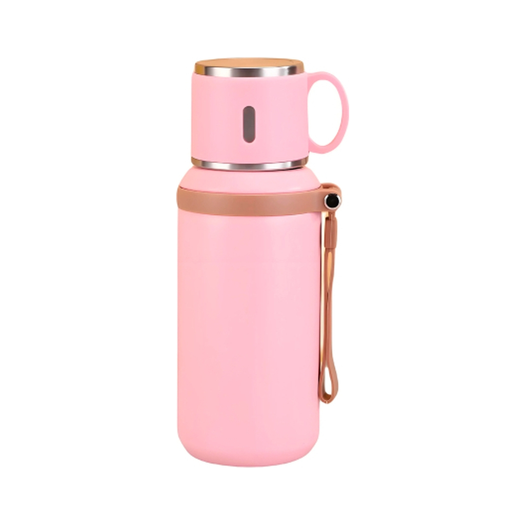 Термос Merlion з чашкою 0,6 л, рожевий (TermTea-600/Pink) Термос Merlion з чашкою 0,6 л, рожевий (TermTea-600/Pink)