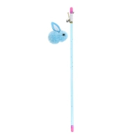Toy for cats Hippie Pet Rod with a bunny blue 30 cm (HIPCW2303037M)