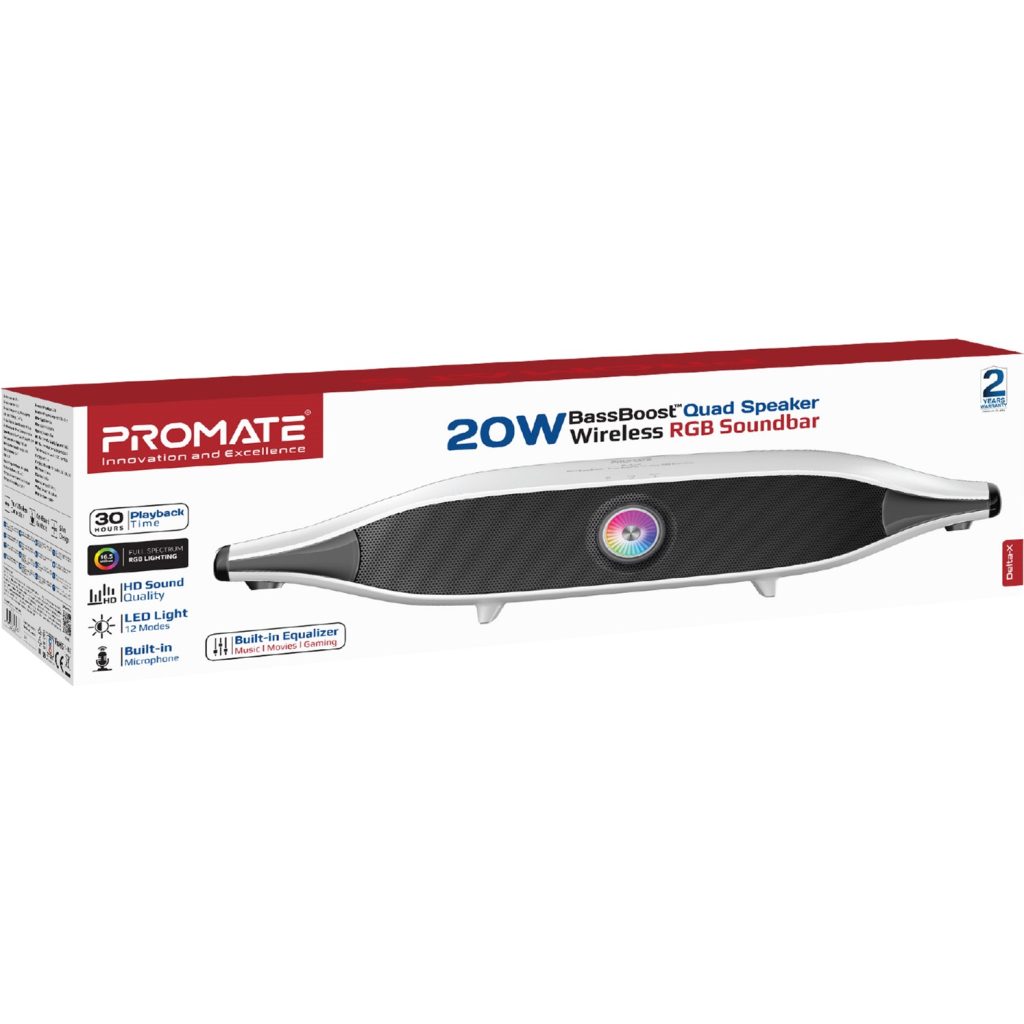 Акустична система Promate Delta-X 20W White (delta-x.white) Акустична система Promate Delta-X 20W White (delta-x.white)